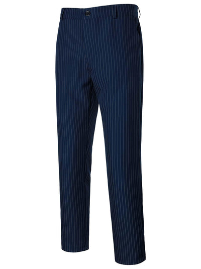 Men Striped Blazer Suit Pants - Coffee-N-shop
